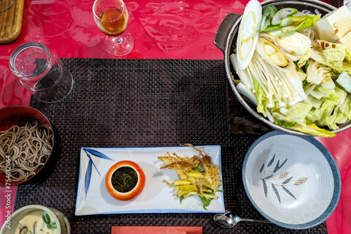 温泉旅館の懐石料理、美味しい料理 photo