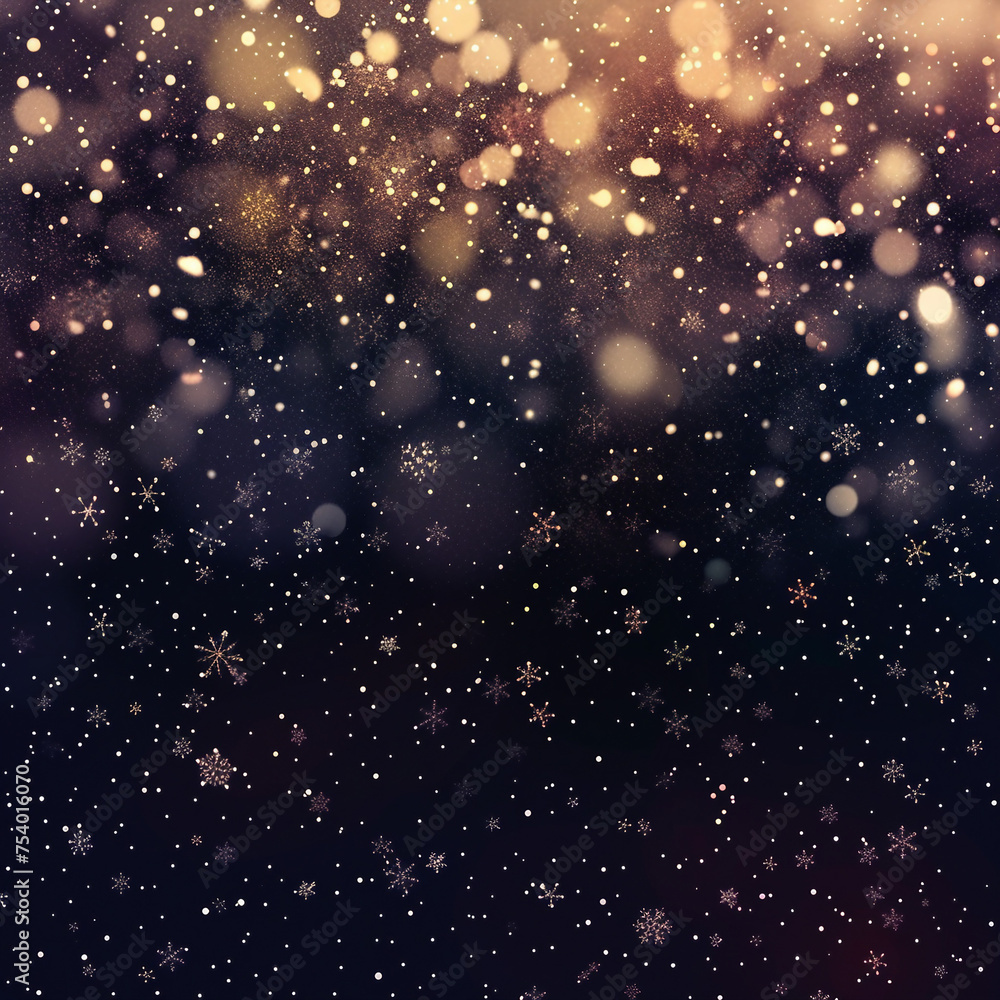 A black background with a lot of snowflakes falling from the sky. The snowflakes are scattered all over the background, creating a sense of movement and chaos. The image evokes a feeling of winter A black background with a lot of snowflakes falling from the sky. The snowflakes are scattered all over the background, creating a sense of movement and chaos. The image evokes a feeling of winter