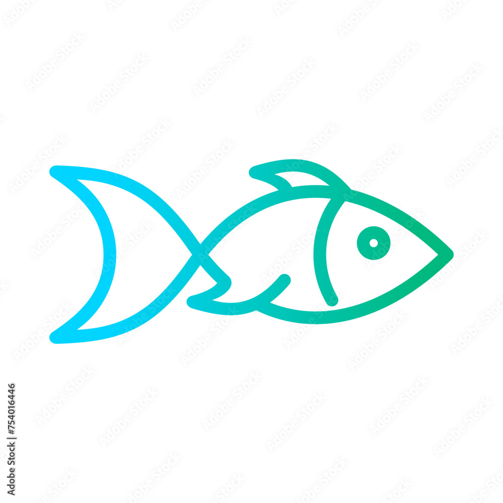 Obraz premium Fish Vector Logo Design Template