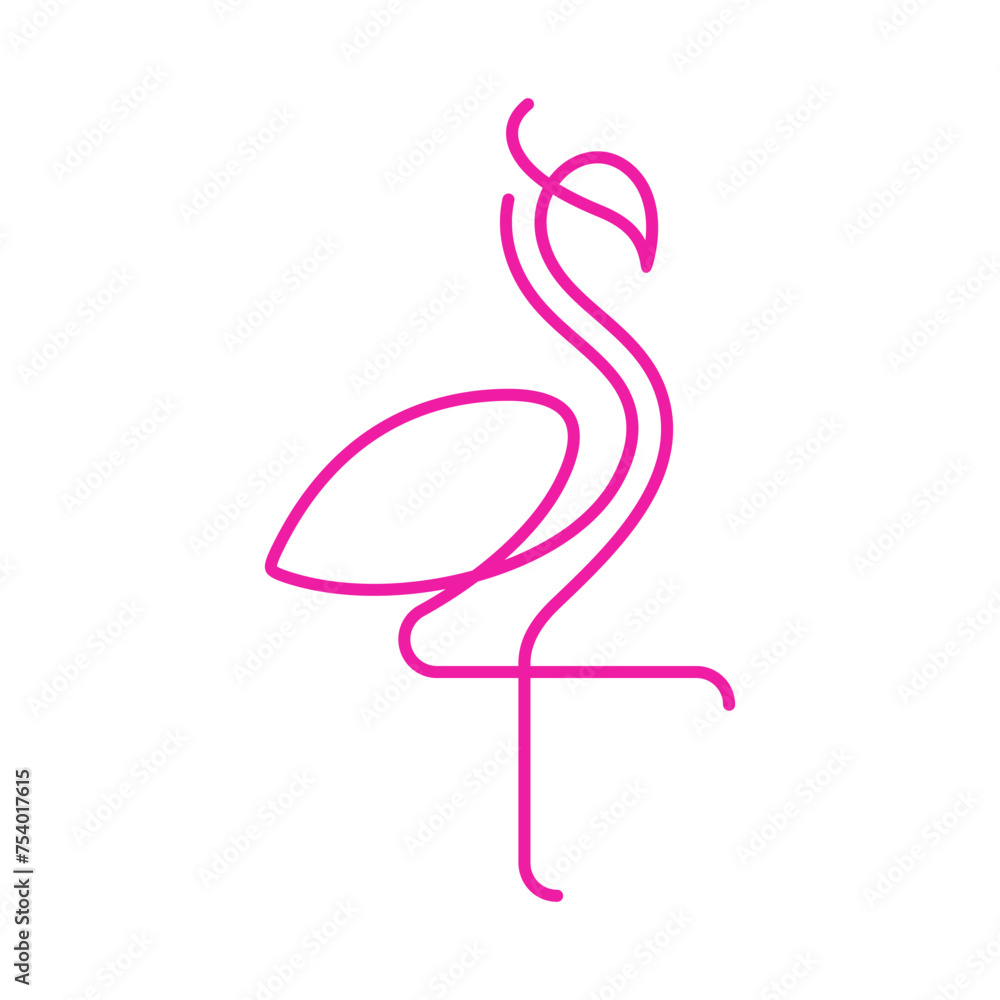 Flamingo Vector Logo Design Template Flamingo Vector Logo Design Template