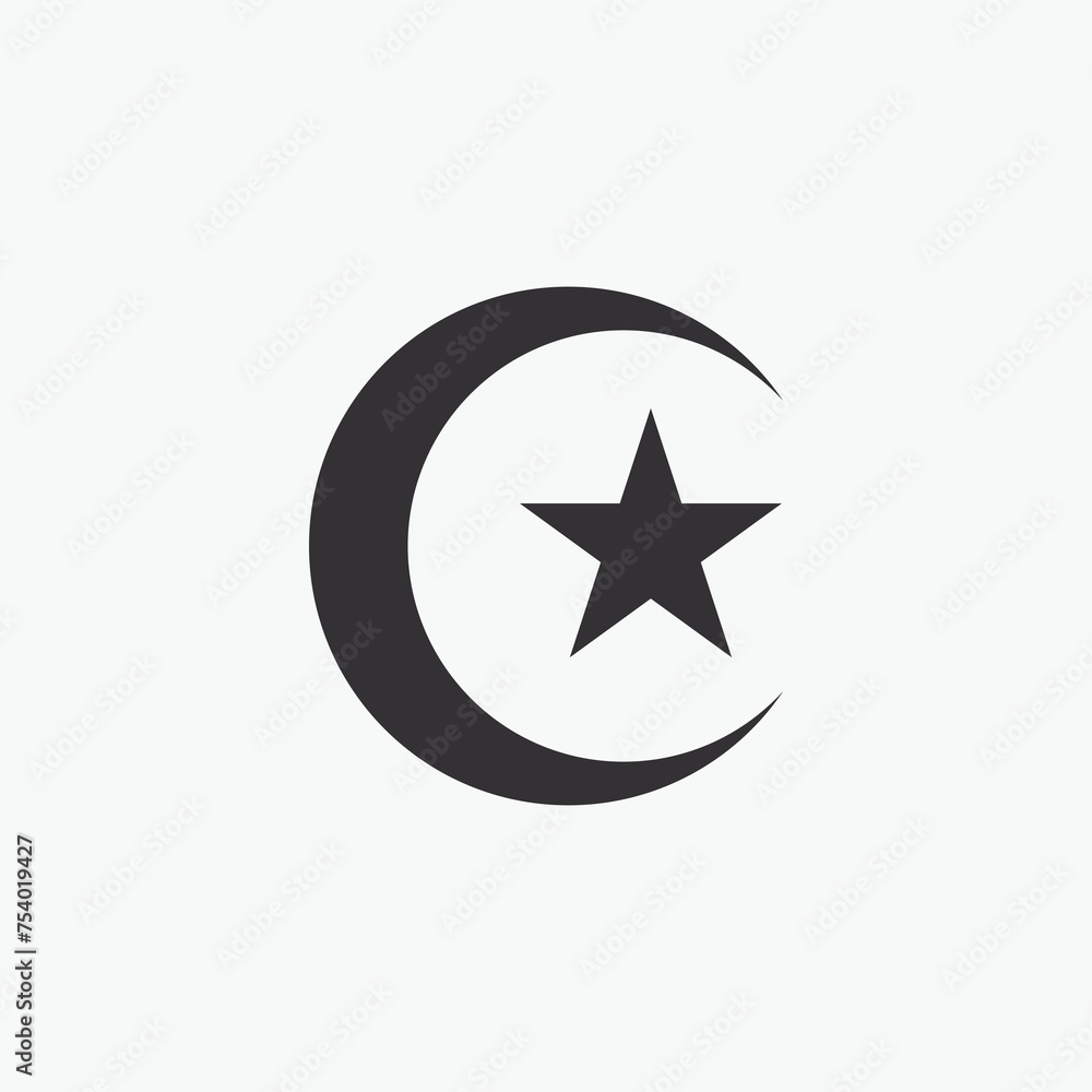 Astronomical logo design. The Moon is the Earth's satellite Astronomical logo design. The Moon is the Earth's satellite