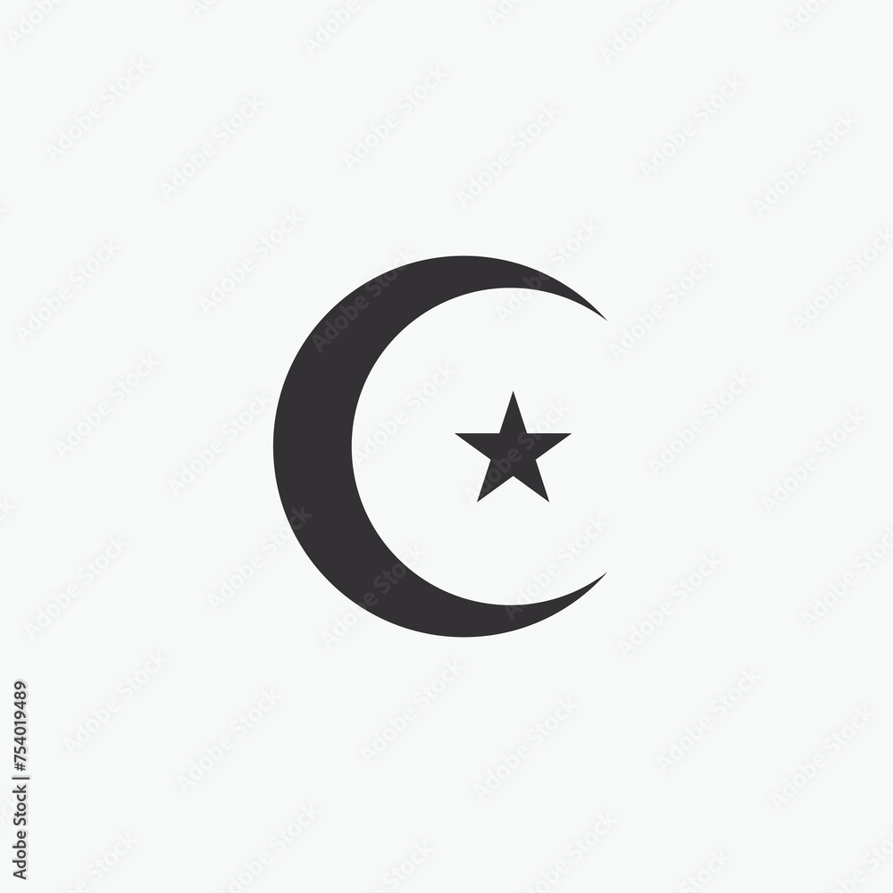 Astronomical logo design. The Moon is the Earth's satellite Astronomical logo design. The Moon is the Earth's satellite