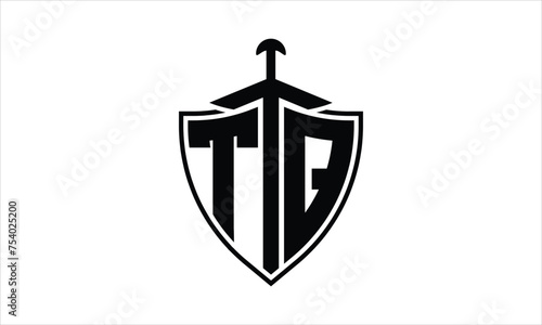 TQ initial letter shield icon gaming logo design vector template. batman logo, sports logo, monogram, polygon, war game, symbol, playing logo, abstract, fighting, typography, icon, minimal, knife logo