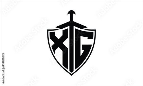 XG initial letter shield icon gaming logo design vector template. batman logo, sports logo, monogram, polygon, war game, symbol, playing logo, abstract, fighting, typography, icon, minimal, knife logo
