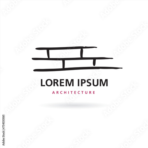 Architecture and Building. Vector logo concept design