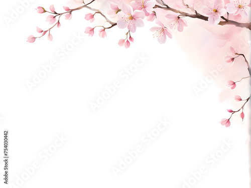 cherry-blossom-frame-branches-delicately-embracing-the-edges-soft-pink-petals-some-in-mid-fall © HYOJEONG