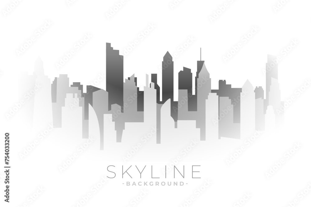 modern skyline building banner with eye catching view