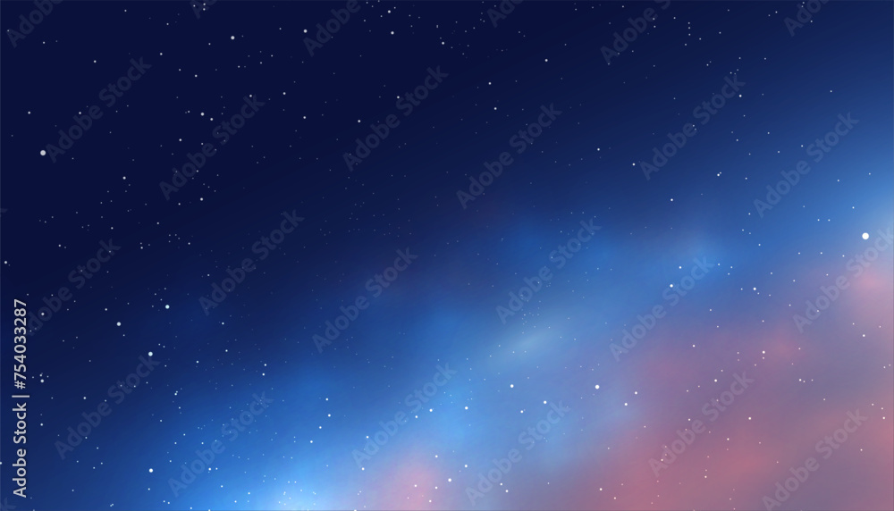 Fototapeta premium beautiful starry night space banner for outdoor fun and relax