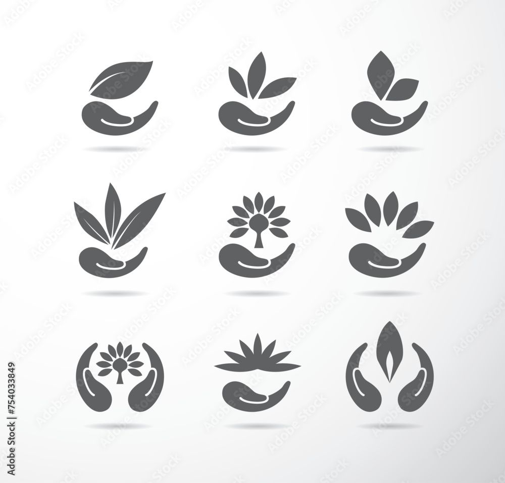 Eco logo vector green leaf template design Eco logo vector green leaf template design