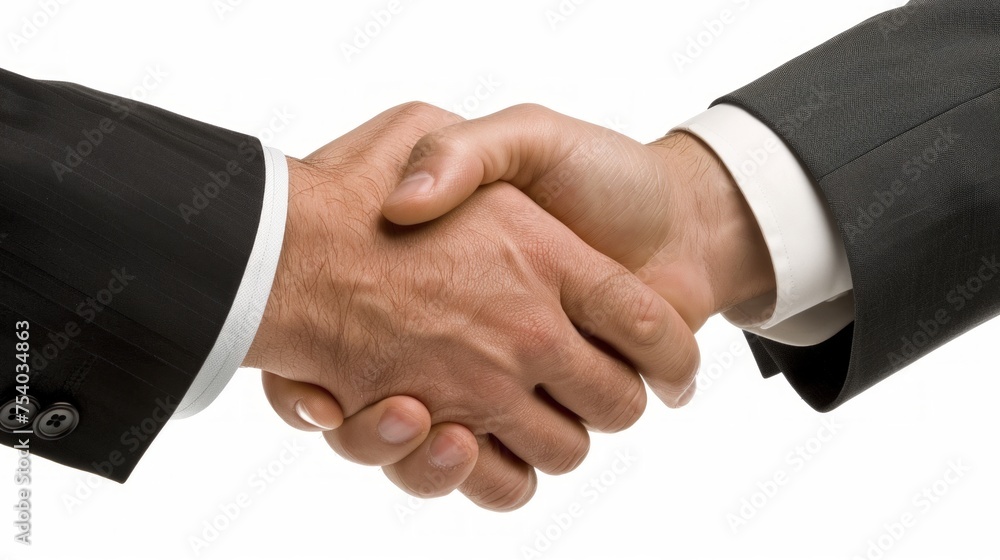 Business handshake between two businessmen Business handshake between two businessmen