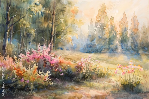 Pastel Dreams of Easter: A Watercolor Journey Through Spring's Gentle Embrace