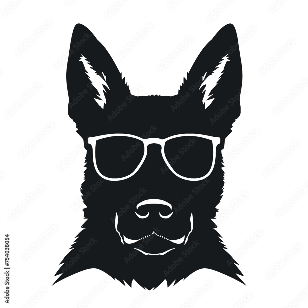 German Shepherd Silhouette German Shepherd Silhouette