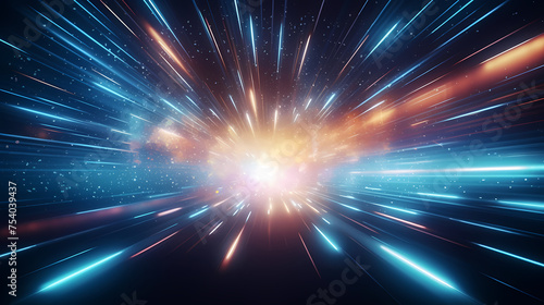 Technology particles abstract background