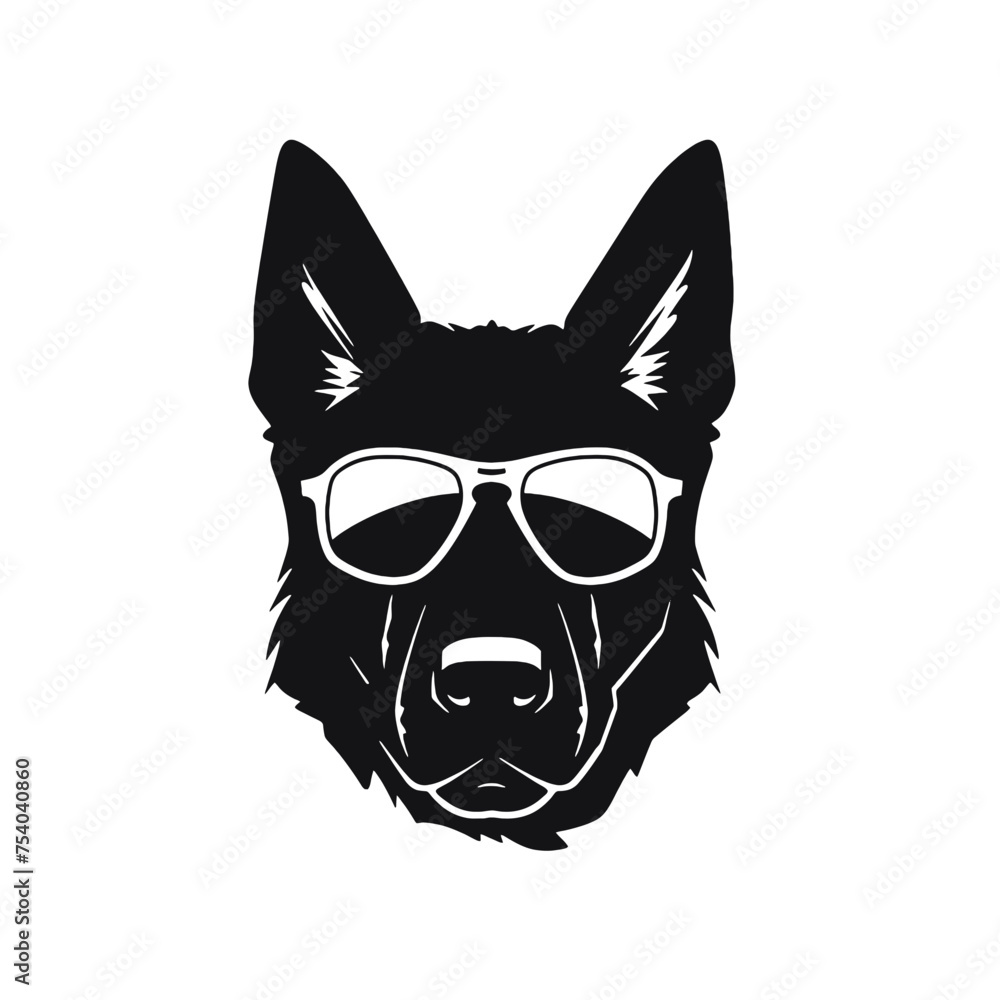 Vector illustration of German Shepherd dog isolated on white background. Vector illustration of German Shepherd dog isolated on white background.