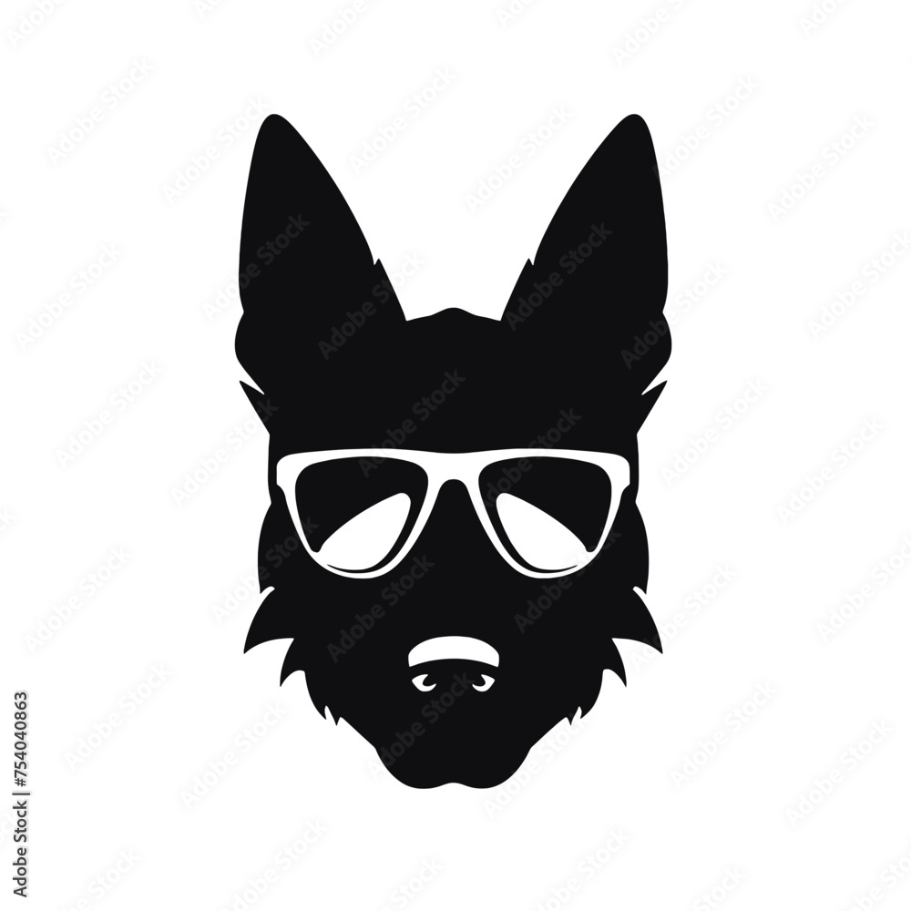 Vector illustration of German Shepherd dog isolated on white background. Vector illustration of German Shepherd dog isolated on white background.