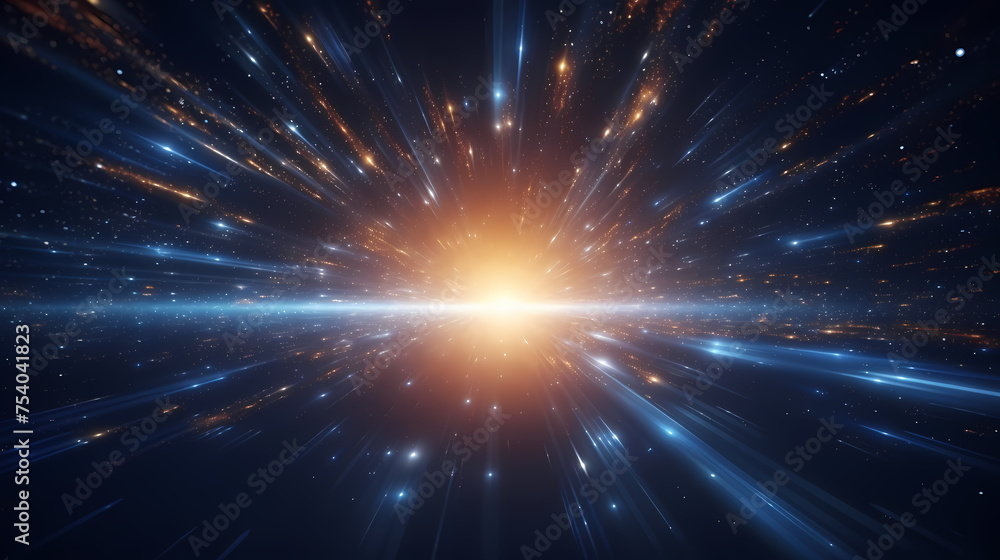 In a mesmerizing celestial spectacle, ethereal beams of light converge into a stunning sight In a mesmerizing celestial spectacle, ethereal beams of light converge into a stunning sight