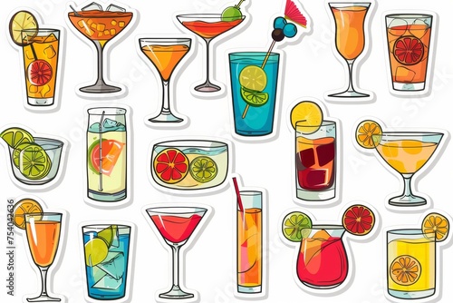 A set of drinks