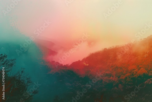 Abstract colorful ombré background 