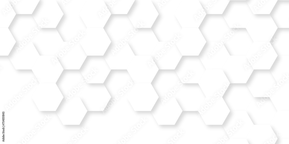 Vector abstract background with hexagonal hexagon polygonal pattern background. 3d seamless bright white abstract honeycomb science digital grid cell web background.
Vector abstract background with hexagonal hexagon polygonal pattern background. 3d seamless bright white abstract honeycomb science digital grid cell web background.