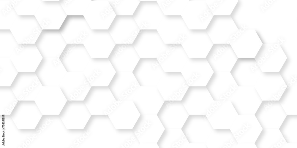 Vector abstract background with hexagonal hexagon polygonal pattern background. 3d seamless bright white abstract honeycomb science digital grid cell web background.
Vector abstract background with hexagonal hexagon polygonal pattern background. 3d seamless bright white abstract honeycomb science digital grid cell web background.