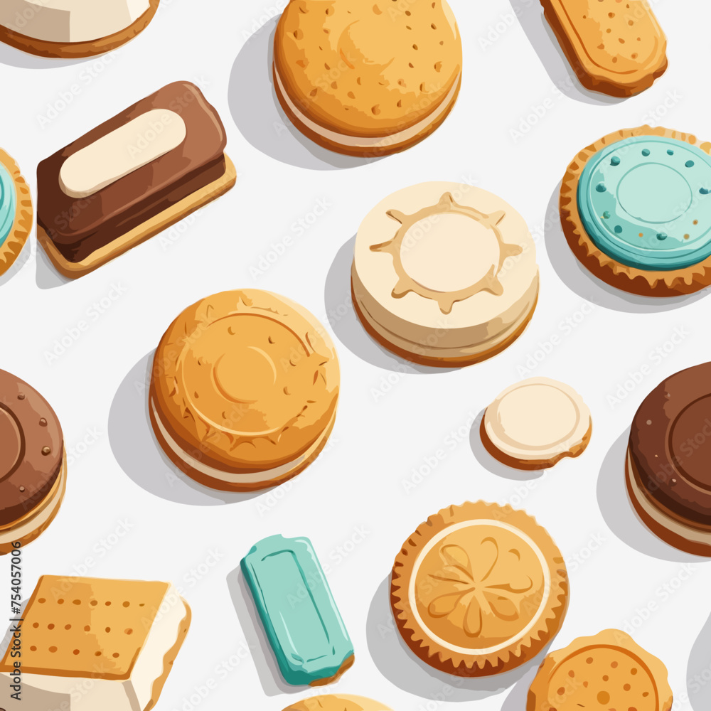 cookies on a white background cookies on a white background