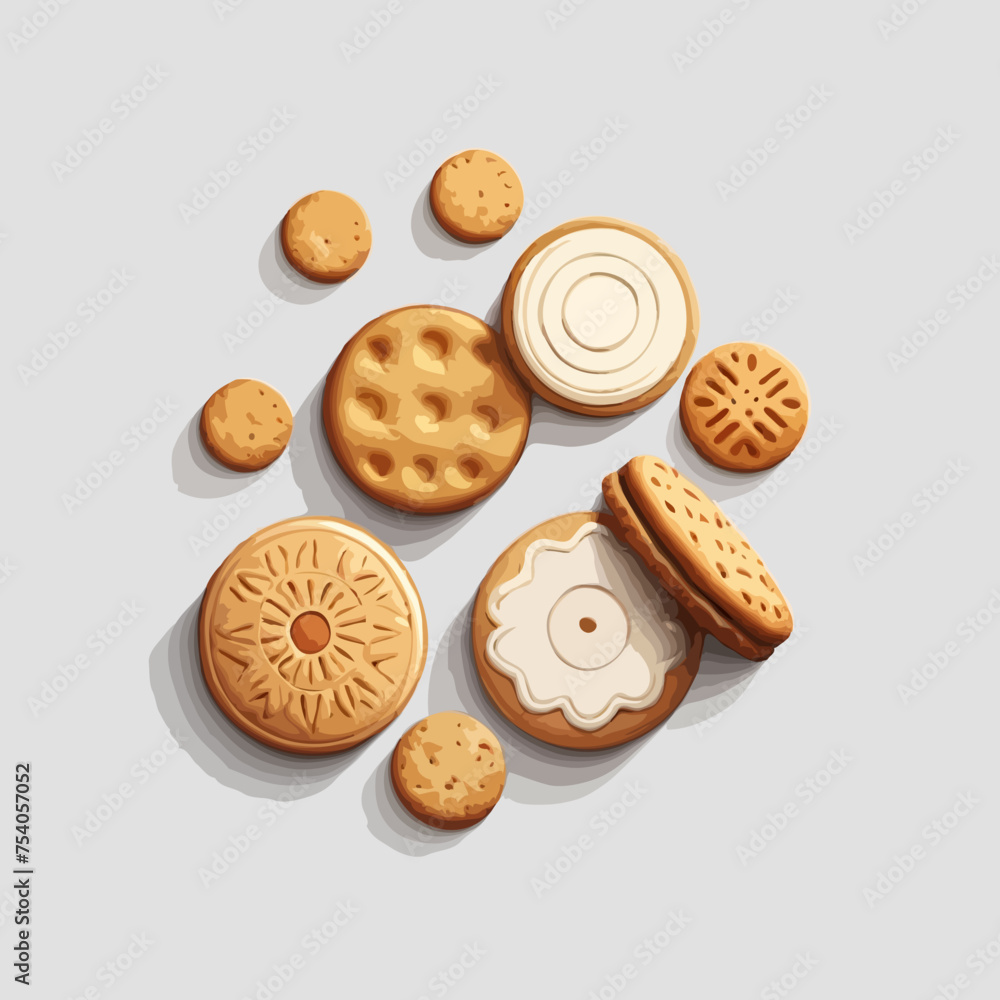 cookies on a white background cookies on a white background