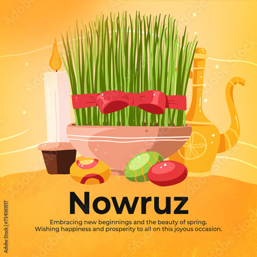Illustration of green sprou...