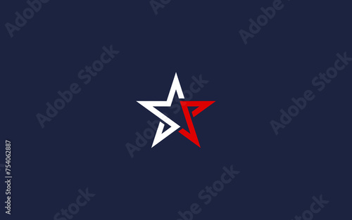letter s with star logo icon design vector design template inspiration