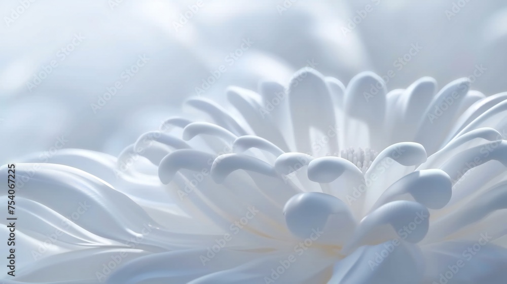 Daisy Serenity: Slow unfolding of wavy daisy petals in macro, evoking a sense of tranquility.