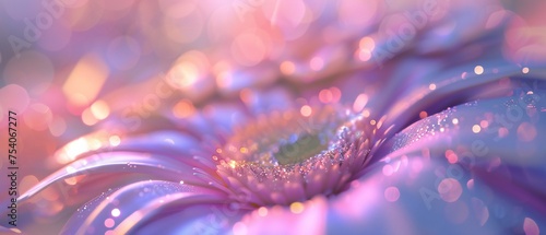 Daisy Sparkling Rhythms: Glitter dances on daisy petals, creating soothing rhythms.