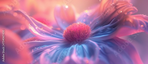 Daisy Whisper: Delicate wavy petals of a daisy unfold in slow motion macro, whispering tranquility.