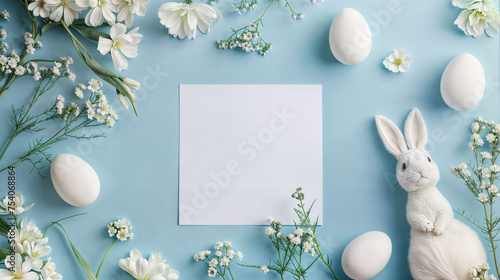 Happy Easter Card Frame Banner Cover Background with text Space for Greeting or Social media Post. Pascha Fest. Neo Art Cards E V 3 30