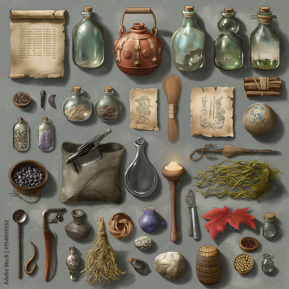 Game items for video game creation sprite object sheets Stock ...