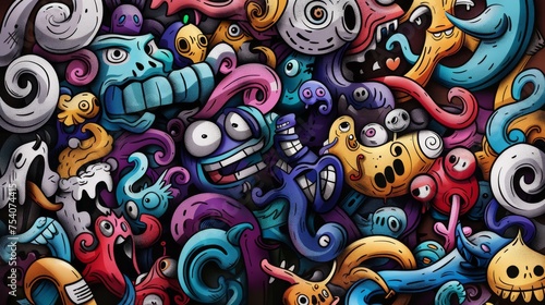 Cartoon Characters Background