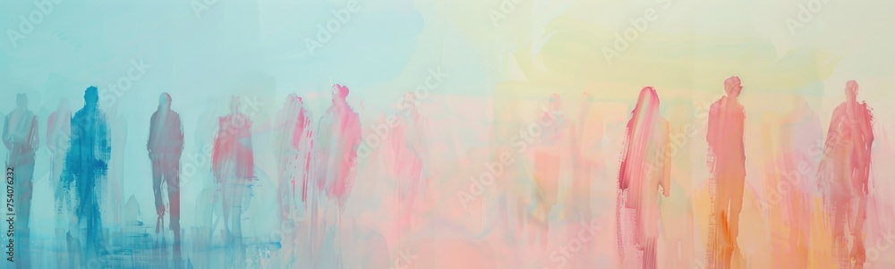 Abstract ombre background . Banner - obrazy, fototapety, plakaty 