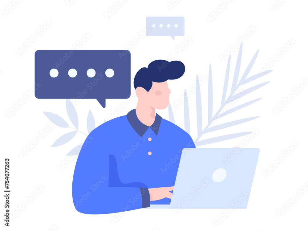 Flat vector illustration of business people operating work scene
Flat vector illustration of business people operating work scene