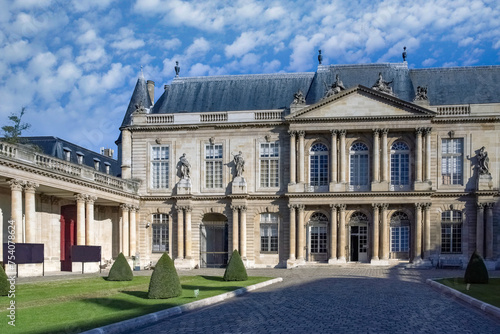 Paris, ancient mansion in the Marais, the Archives museum 
