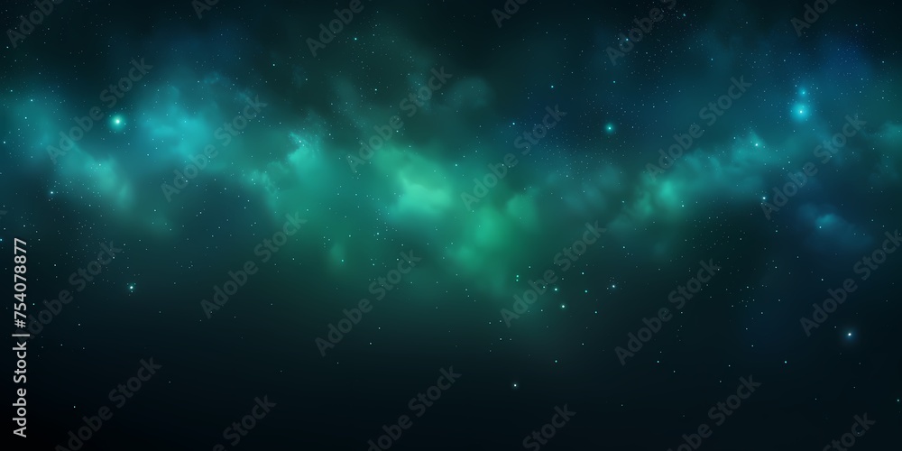 Green and blue lights shimmering against a dark color gradient background, with a hint of noise texture adding dimension to the webpage header design.