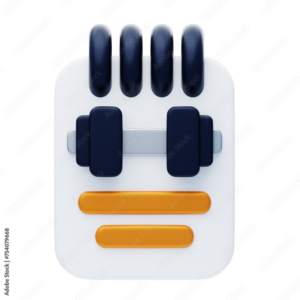 3D Gym Report Fitness Analysis. 3d illustration, 3d element, 3d rendering. 3d visualization isolated on a transparent background 3D Gym Report Fitness Analysis. 3d illustration, 3d element, 3d rendering. 3d visualization isolated on a transparent background
