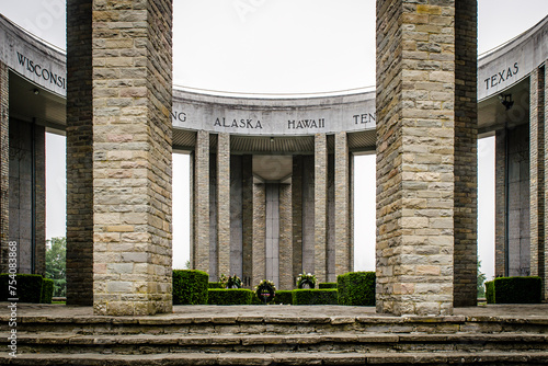 Bilde på lerret Bastogne battle of the Bulge Memorial