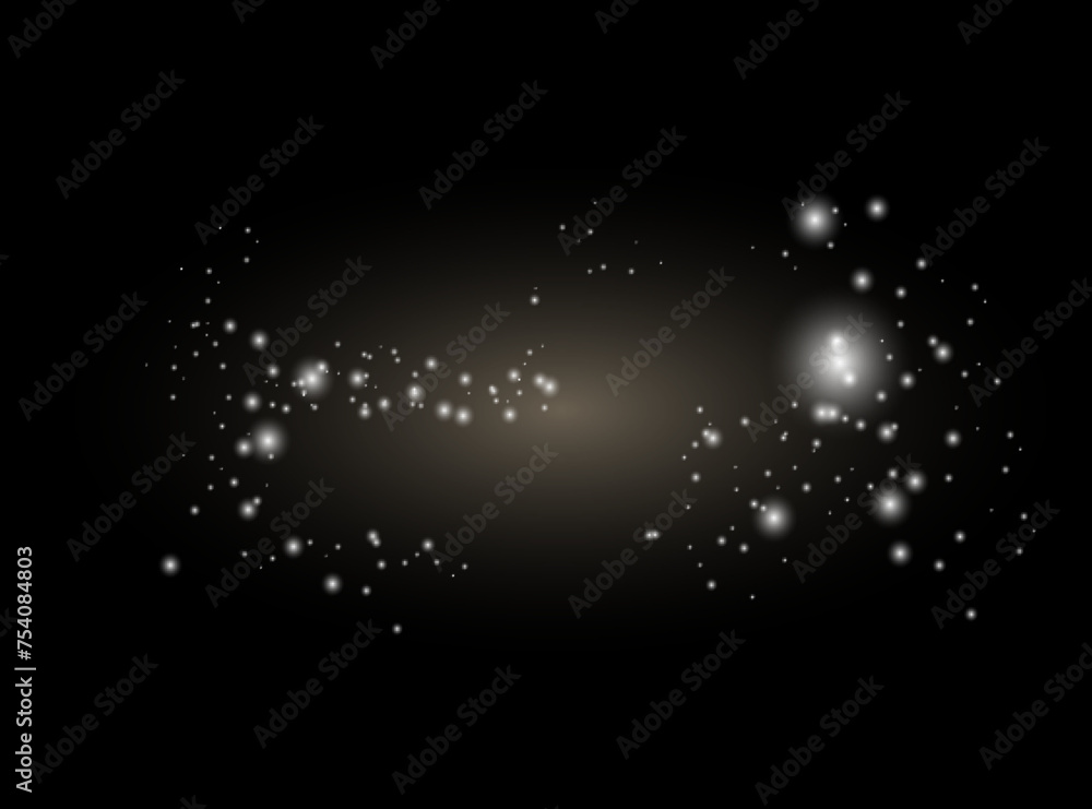 The dust is yellow. yellow sparks and golden stars shine with special light. Vector sparkles on a transparent background. Christmas light effect. Sparkling magical dust particles. The dust is yellow. yellow sparks and golden stars shine with special light. Vector sparkles on a transparent background. Christmas light effect. Sparkling magical dust particles.