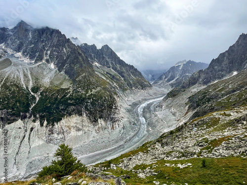 Chamonix Ice Symphony: Trail Along Mer De Glace, Grand Balcon, France photo