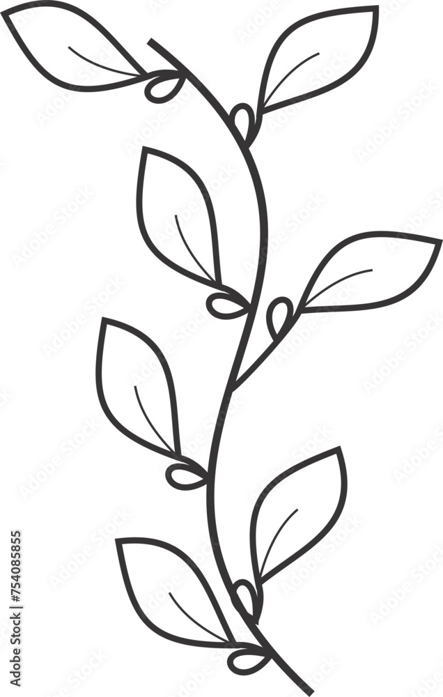 Obraz premium Leaves Line