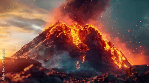 Volcano Eruption --aspect 16:9
