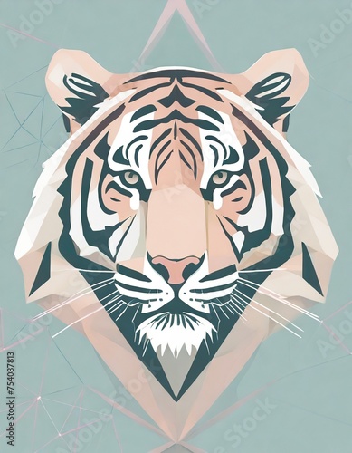 simple drawing of a tiger