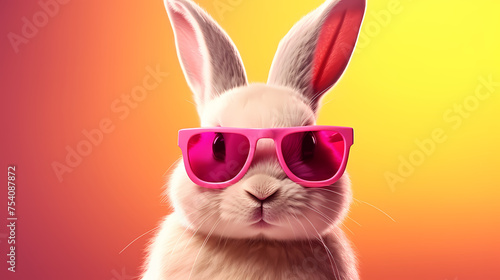 A cool bunny, Easter background