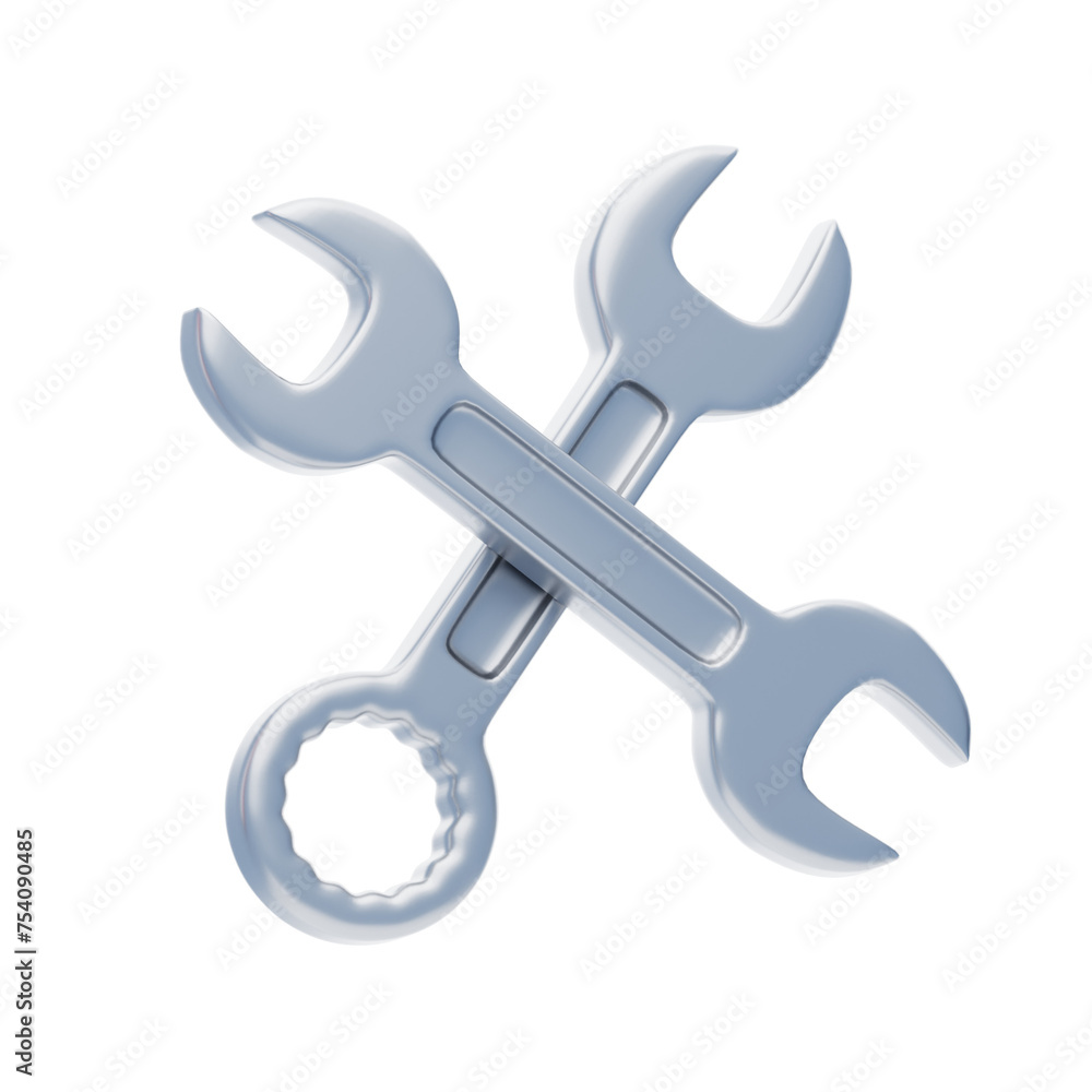 3D Wrench Model Mechanical Tool Precision. 3d illustration, 3d element, 3d rendering. 3d visualization isolated on a transparent background 3D Wrench Model Mechanical Tool Precision. 3d illustration, 3d element, 3d rendering. 3d visualization isolated on a transparent background