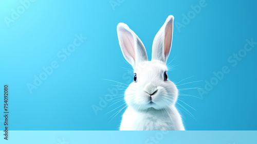 Cute bunny, easter background