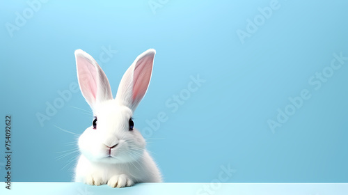 Cute bunny  easter background