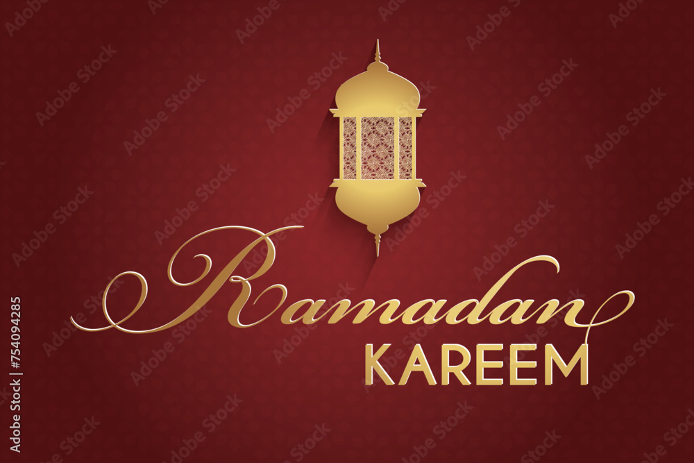 Naklejka premium Vector file, elegant luxury Ramadan, Eid al-Fitr, Islamic background decorative greeting card